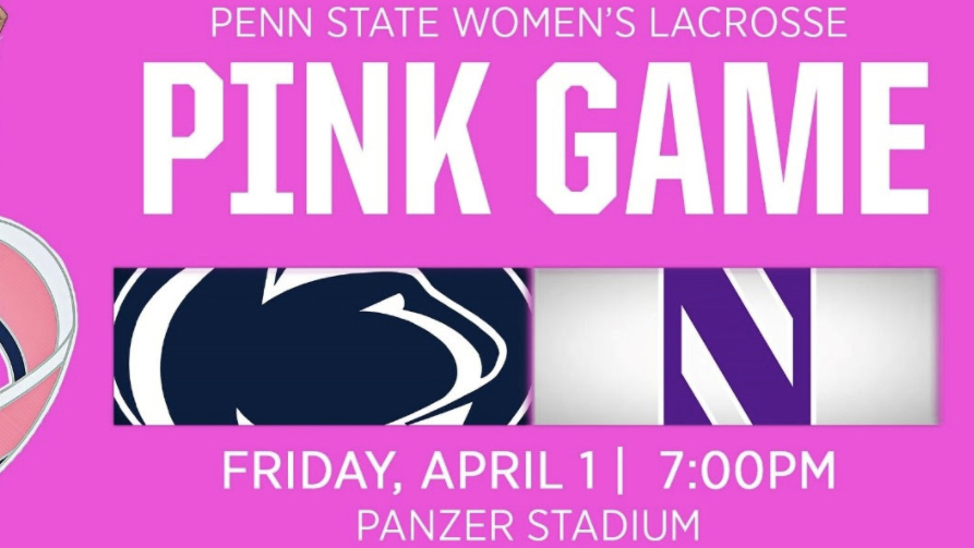Women's lacrosse Pink Game graphic
